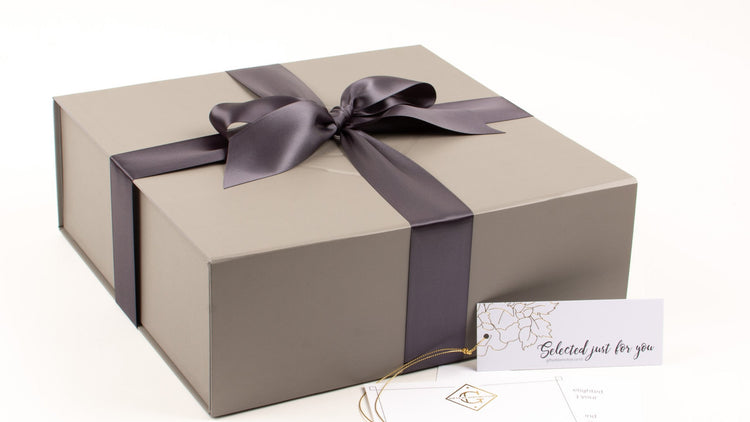 Gift Box with Satin Ribbon and Cards