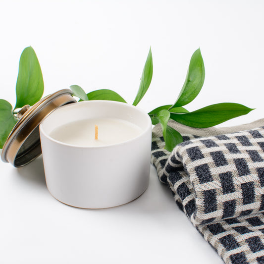 Scented Candle and Soft Hand Towel features outside of Sympathy Gift Box.