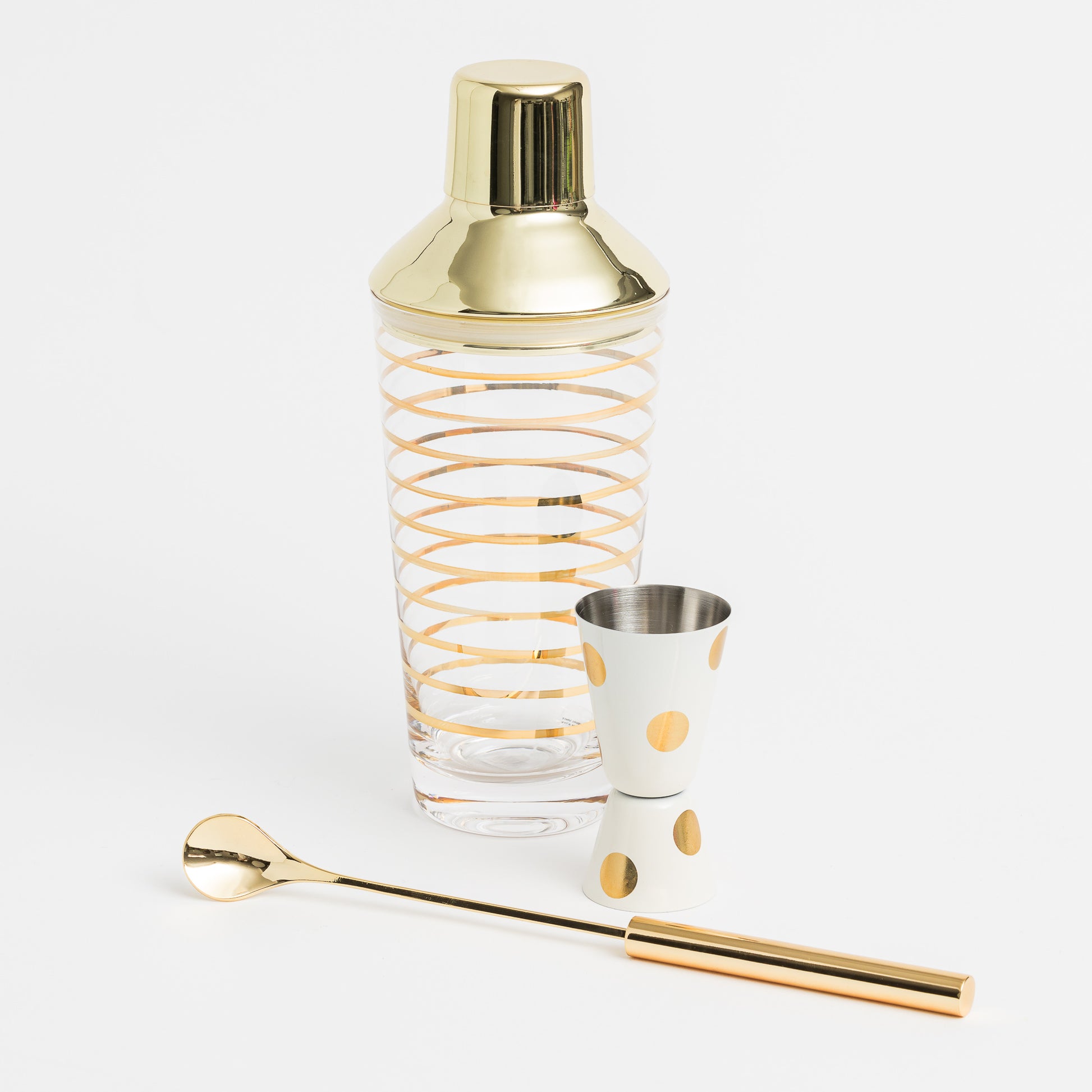 Kate Spade Cocktail Shaker, Jigger & Spoon - Gift Boxes NZ - Gifts of Distinction