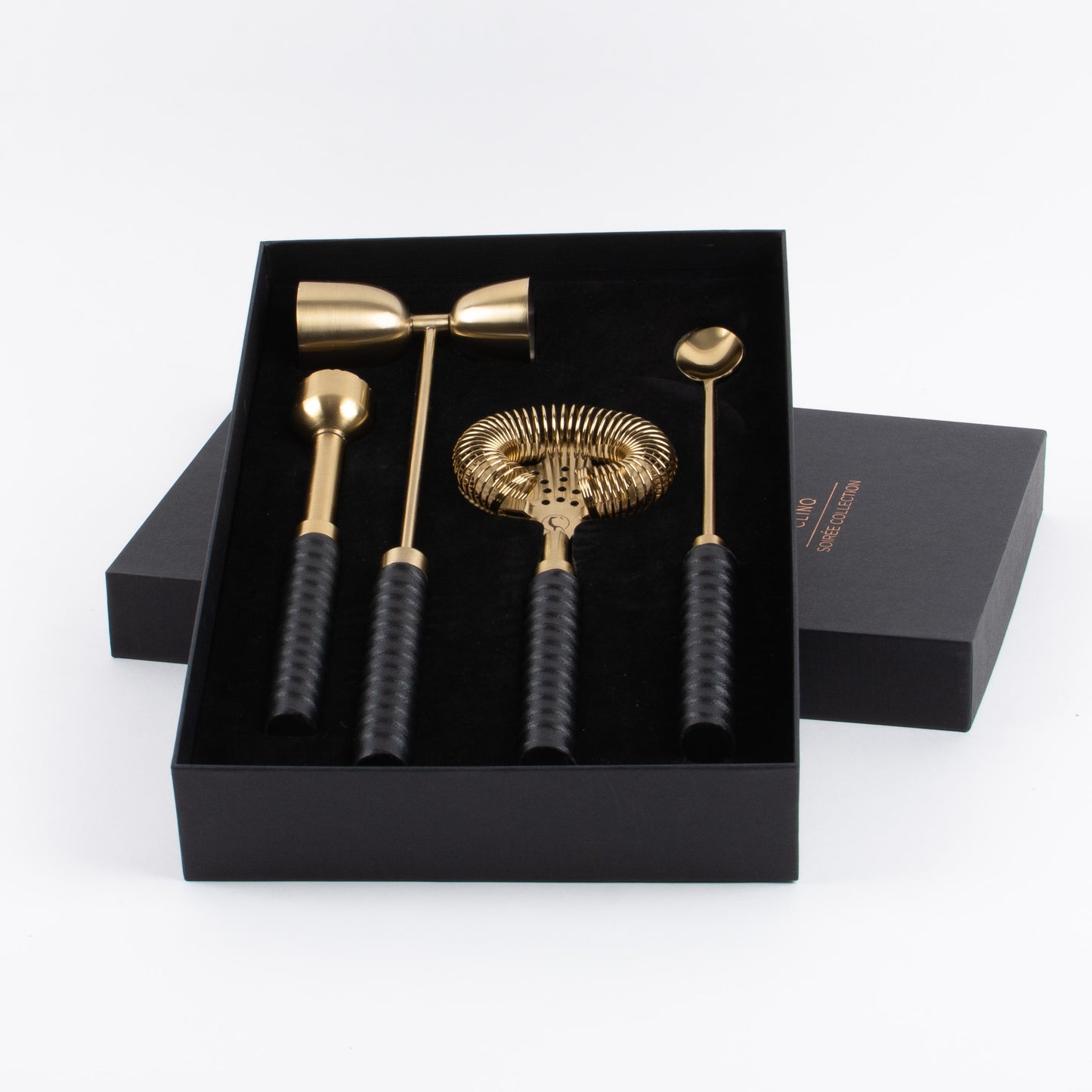 Leather and Brass Cocktail Kit - Gift Boxes NZ - Gifts of Distinction