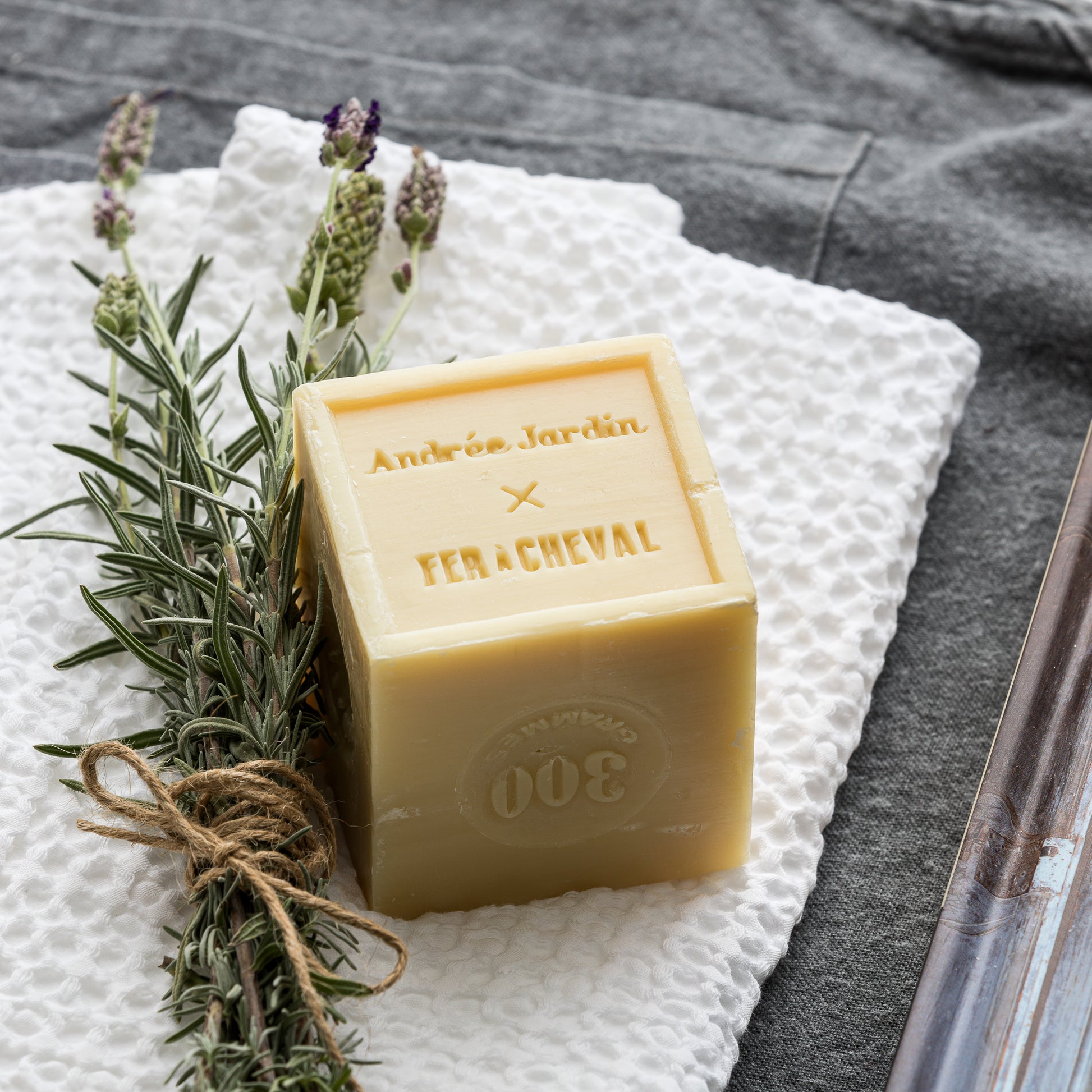 Closeup of French Soap from Marseilles.