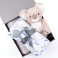 Gift Box featuring Putty Koala Bear, Cotton swaddle and blanket with koala teether.